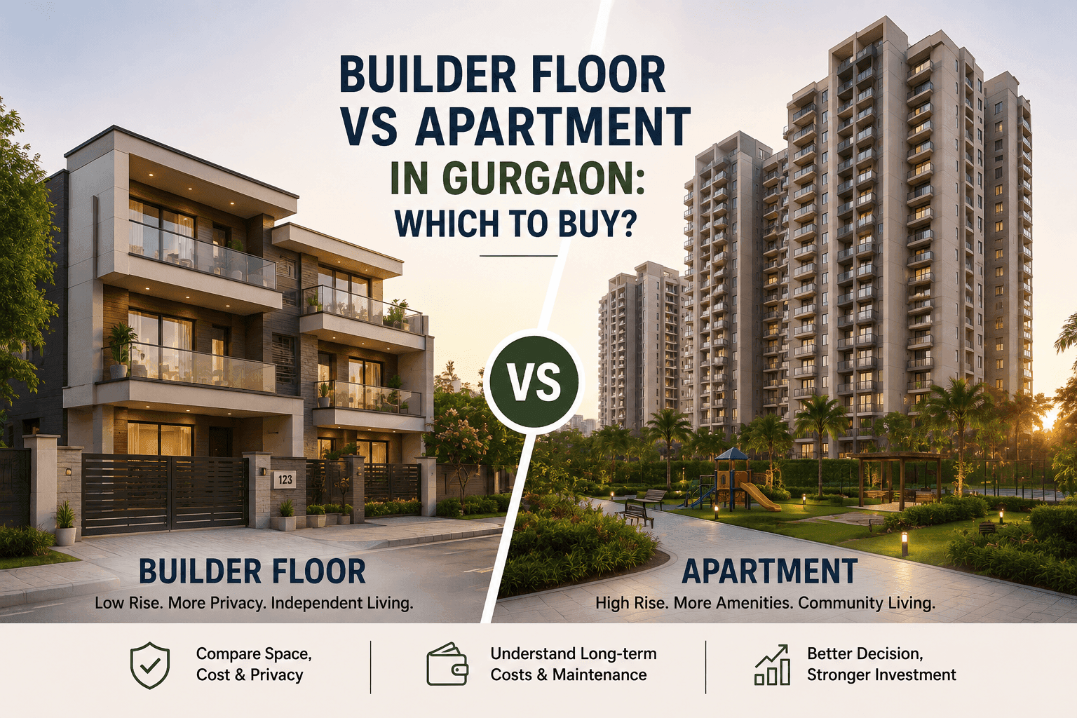 Builder Floor vs Apartment in Gurgaon: Which Should You Buy?
